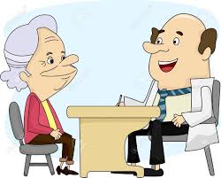 Doctor and patient consultation